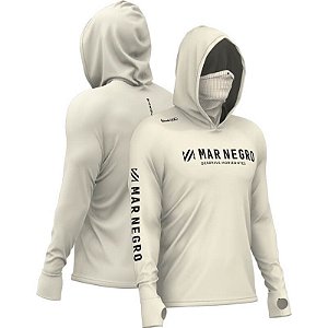 Camiseta Mar Negro Masculina X Protect 360 Poliamida - Off White -