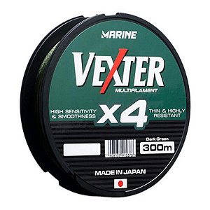 Linha Multifilamento Marine Vexter X4 - 300m - Verde -