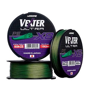 Linha Multifilamento Marine Vexter Ultra X8 - 150m - Verde