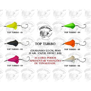 Isca Artificial Turbo Iscas - Top Turbo - 5,5 cm - 14 gr - Anzol Offset 4/0 -