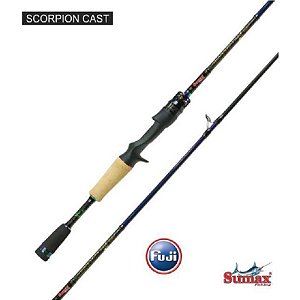 Vara para Carretilha Sumax Scorpion 5'6" (1,68m) 10-20 Libras VSC-561-MHC (Inteiriça)