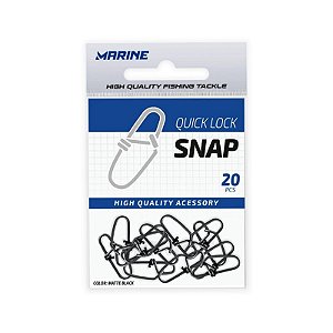 Snap Quick Lock Nickel Marine Pacote com 20 unidades