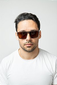 ÓCULOS DE SOL CLÁSSICO MASCULINO MARROM