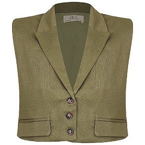 Colete Alfaiataria Verde Oliva