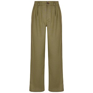 Calça Alfaiataria Verde Oliva
