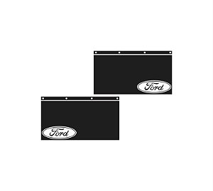 Par apara barro dianteiro Ford Cargo + suportes