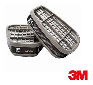 Cartucho 3M 6001 Vapores Orgânicos classe 1 ( 01  Par )
