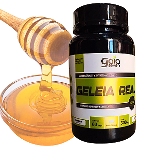 Geleia Real Liofilizada E Propolis 500mg 60 Cápsulas Gaia Seven