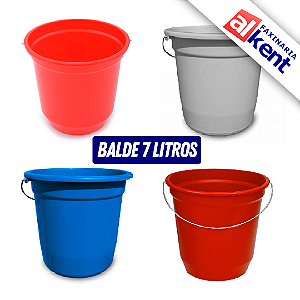 Balde Plástico 7L Shangri-La Cores