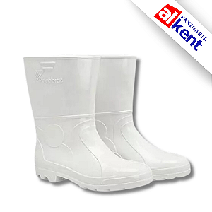 Bota Galocha PVC Branca Cano Médio VULCABRAS - Numeração nas variações