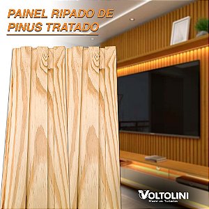 Ripado em Madeira de Pinus Tratado 2 cm x 13 cm x 3 m