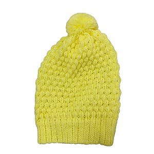 Touca tricot amarelo