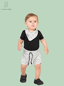 Trio Conjunto Body + Shorts + Babador