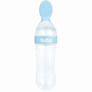 Colher dosadora em silicone azul Buba