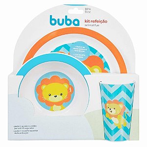 Kit Refeição Animal Fun Leão Buba