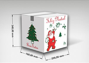 Cesta de Natal (Maleta) - 29X18X34 - 15 Unidades