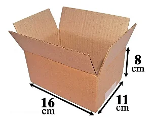 Caixa de Papelão 16x11x8 cm - E-commerce