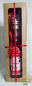 Kit para presente Aguardente Princesa do Cariri | Acerola 275mL + Copo dose
