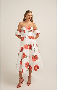 Vestido Midi Tomara que Caia Floral
