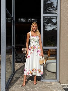 Vestido Midi Floral