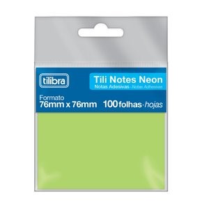 Bloco Adesivo Tili Notes Neon - Verde