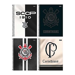 Caderno Corinthians 80 Folhas - Sortido