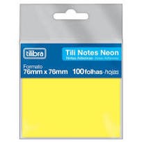 Bloco Adesivo Tili Notes Neon - Amarelo