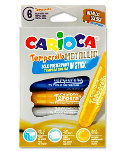 Tinta guache em bastão Metálica