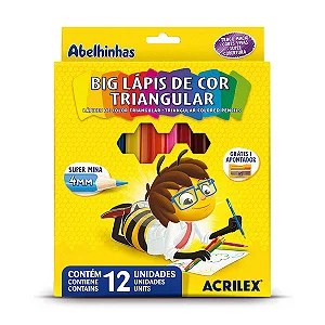 Big Lápis de Cor Triangular -Acrilex