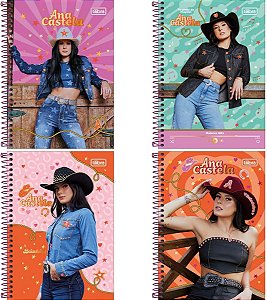 Caderno Espiral 10 Matérias Ana Castela – Tilibra