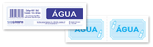Fichas para Quermesse de Água – 50 Unidades (155x55mm)