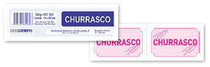 Fichas para Quermesse de Churrasco – 50 Unidades (155x55mm)