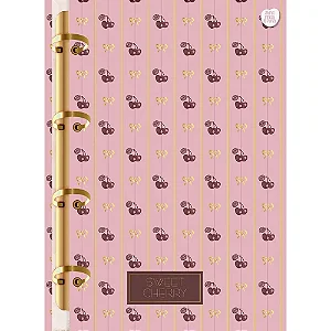 Caderno Fichário Colegial Sweet Cherry