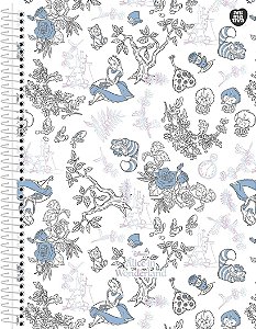 Caderno 1 matérias Disney Alice no país das maravilhas