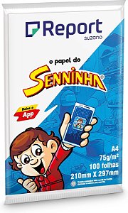 Papel Sulfite Senninha 75g - 100 Folhas | Cores Variadas