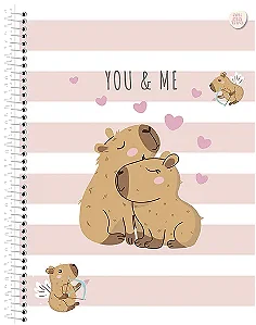 Caderno Espiral Capycuties – 1 Matéria | 80 Folhas