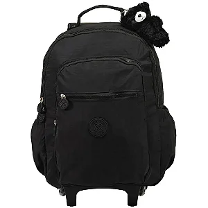 Mochila com Carrinho Trendy Preta Xeryus 16L