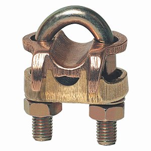 Grampo terra duplo, parafuso tipo U, GTDU-3/8" IPS-4-2/0. INTELLI. Cod. 2217