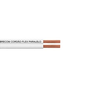Cordão flex,Paralelo,COBRECOM, 2x1,5mm2, Branco, unidade: metro. Cod. 1200403401