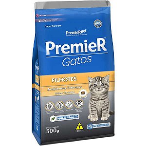 Ração Ambientes Internos, Gato Filhote Frango. 500g. PREMIER. Cod. 3015009