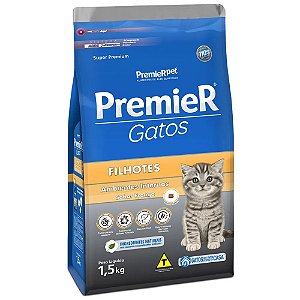 Ração Ambientes Internos, Gato Filhote Frango. 1,5 KG. PREMIER. Cod. 3015003