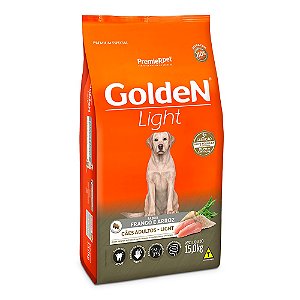 Ração Fórmula, Cão Adulto Light Frango e Arroz 15 KG. GOLDEN. Cod. 3006080