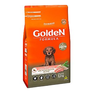 Ração Fórmula, Cão Filhote Frango e Arroz Minibits 1 KG. GOLDEN. Cod. 3007025