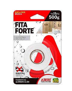 Fita Forte dupla face Áreas Úmidas Banheiro 24mm X 1,5m, ADERE, Cod. 25586030121