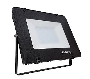 Refletor Slim Led High Power, 100W 6500K IP65 Bivolt. GALAXY LED. Cod. 2301