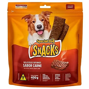 Bifinho Snack Para Cães Sabor Carne, 400g. SPECIAL DOG . Cod 170005001002