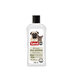 Shampoo Pele Sensível 500 ml, SANOL. Cod. 6382