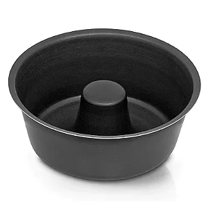 Forma de Assadeira cônica com tubo, antiaderente, preta.NIGRO.