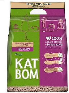 Areia Higiênica Natural Tradicional. KATBOM.
