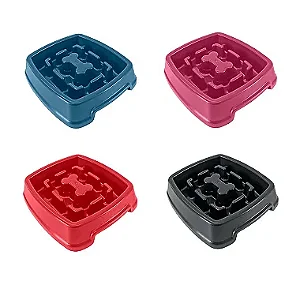 Comedouro lento educativo cães. MENPLAST.